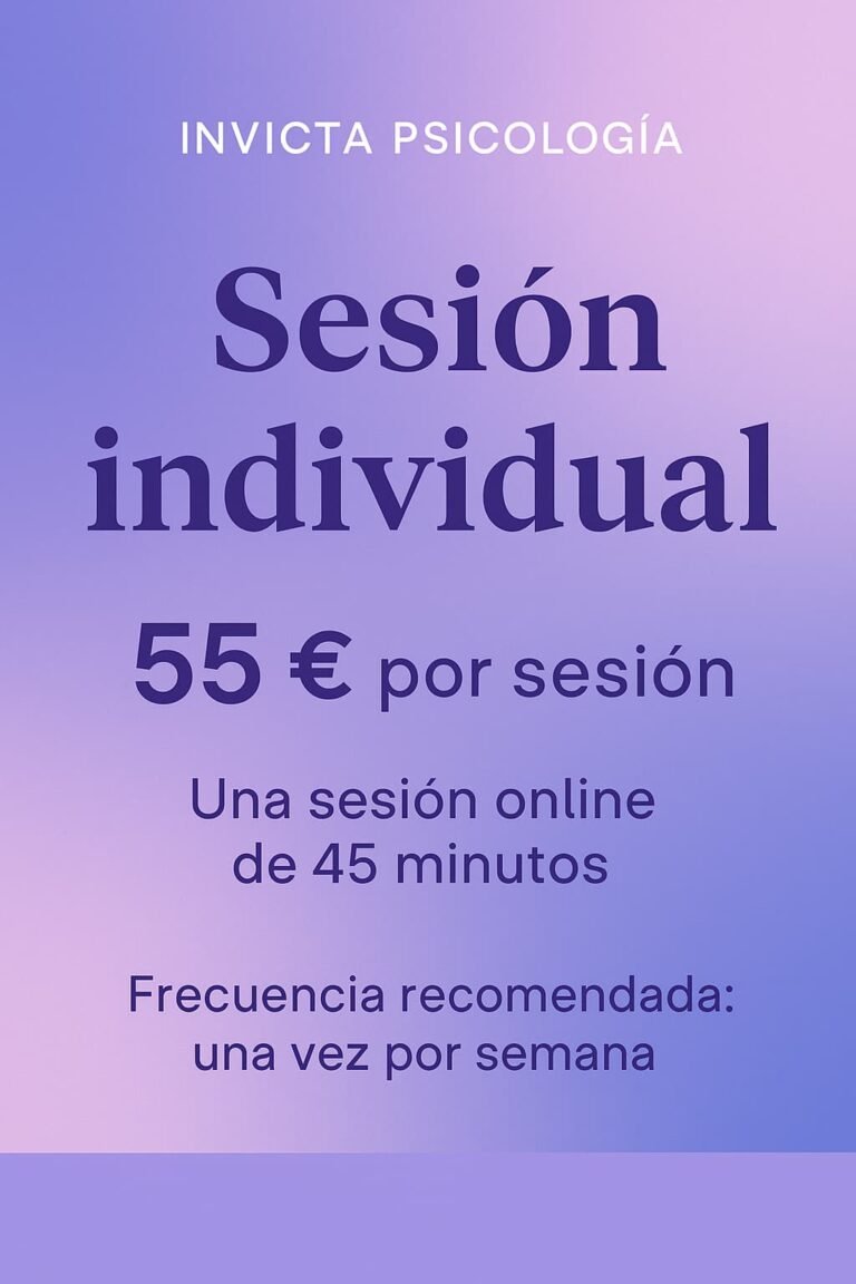Psicóloga online en Invicta Psicología barata
